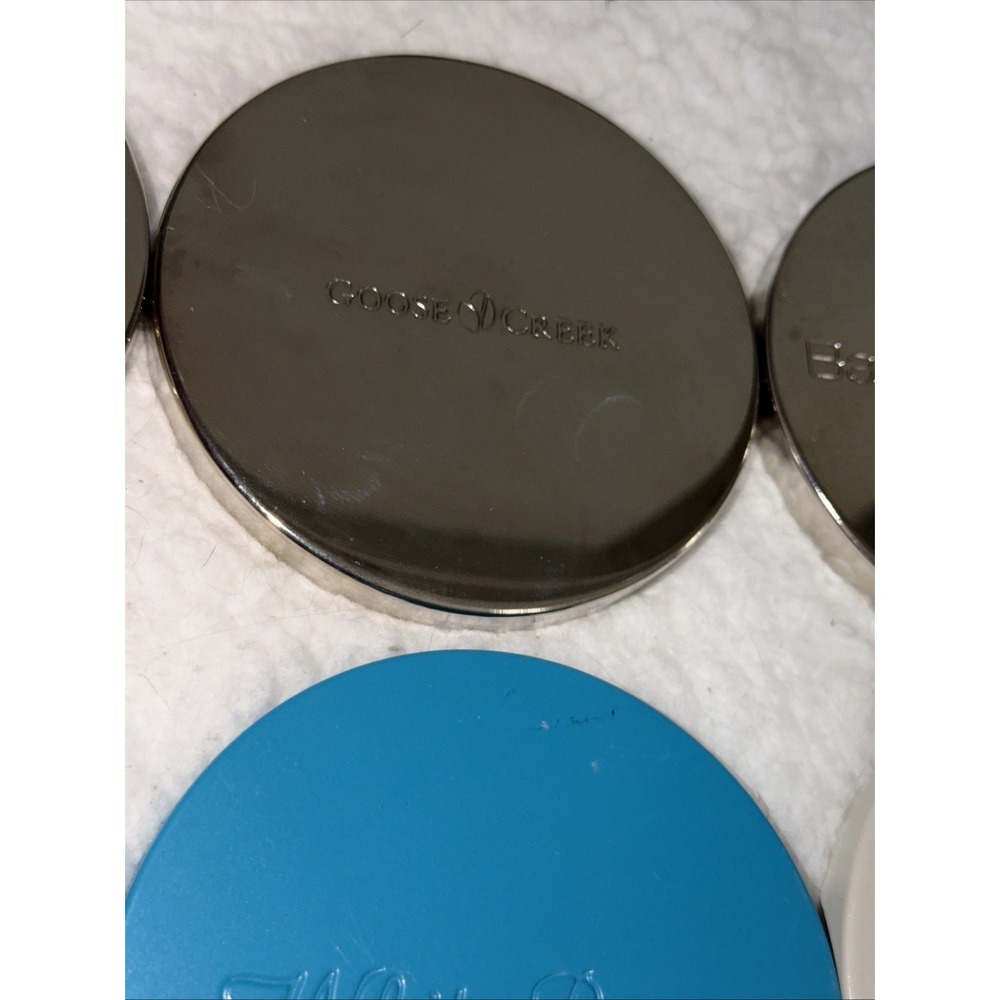 12 Bath & Body Works 3 Wick Candle Metal Jar Decorative Lids Lid Goose Creek‎ - Picture 14 of 16